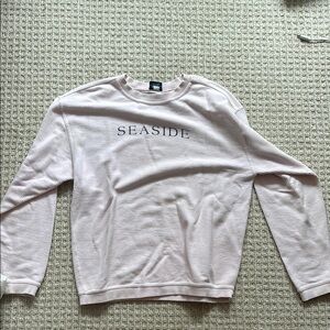 Light Pink ribbed Seaside Crewneck